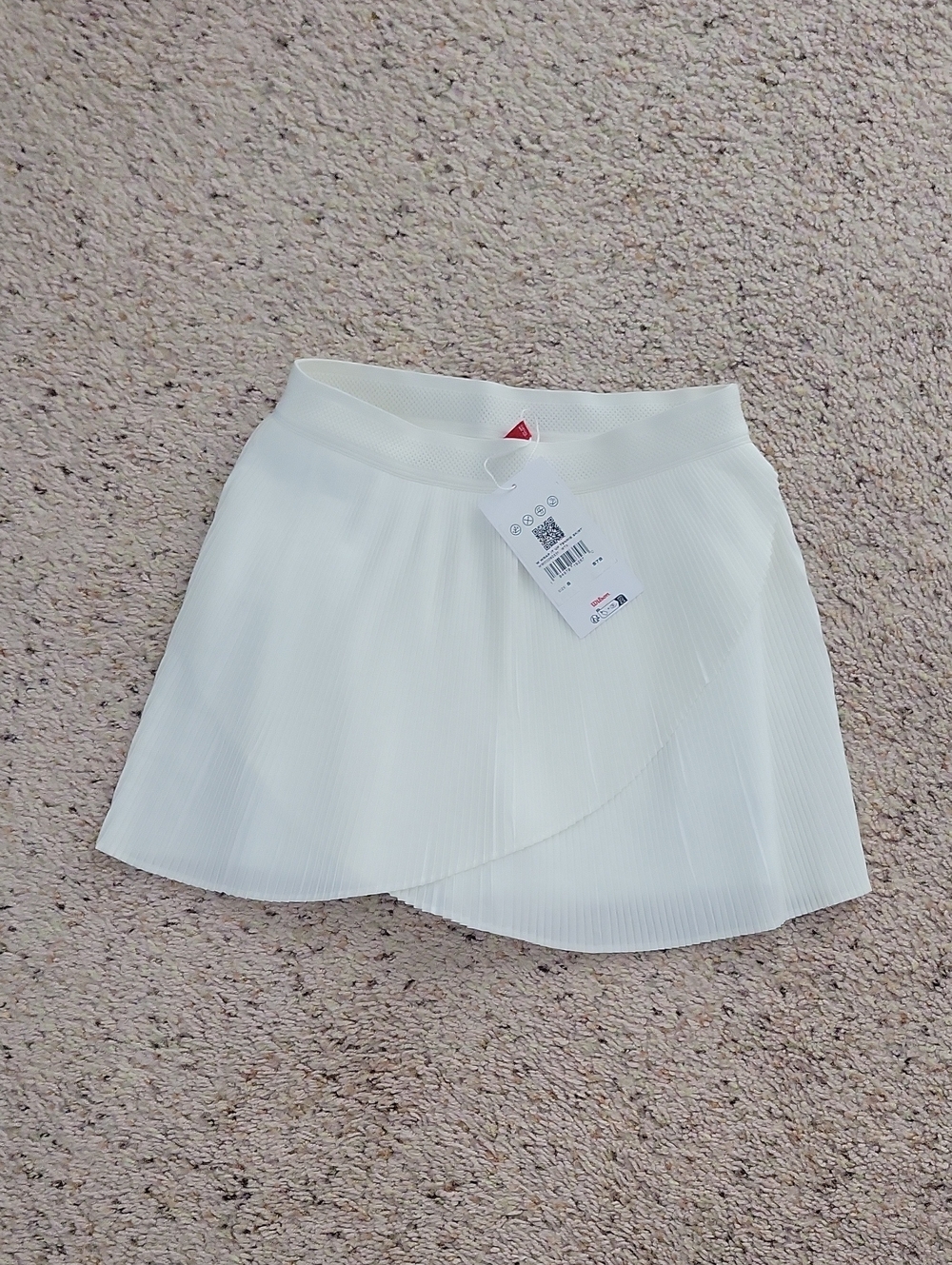 Wilson White Pleated Mini Skort